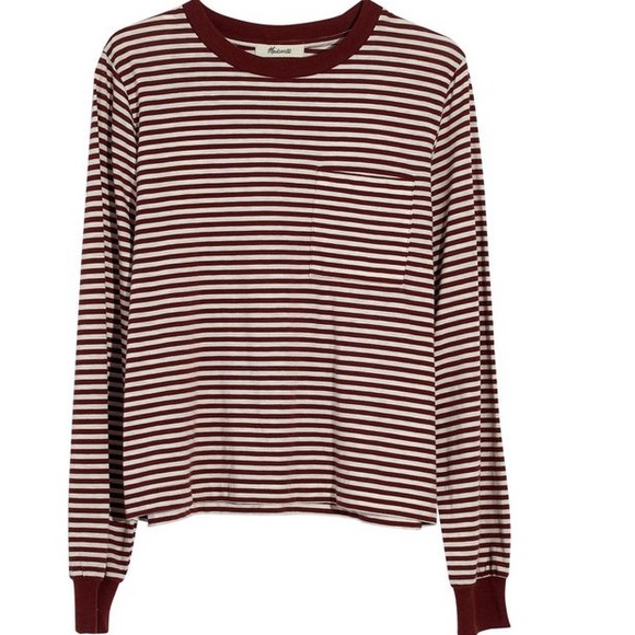 Madewell Long Sleeve Pocket Tee - Picture 1 of 2